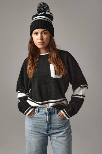 Beechfield Striped Fan Beanie
