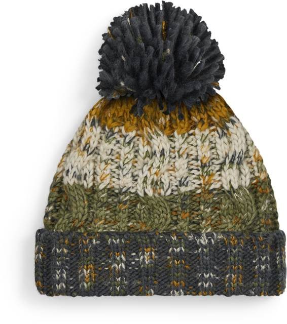 Beechfield Corkscrew Pom Pom Beanie – Autumn Moss
