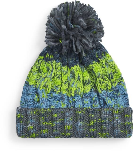 Beechfield Corkscrew Pom Pom Beanie – Electric Grey