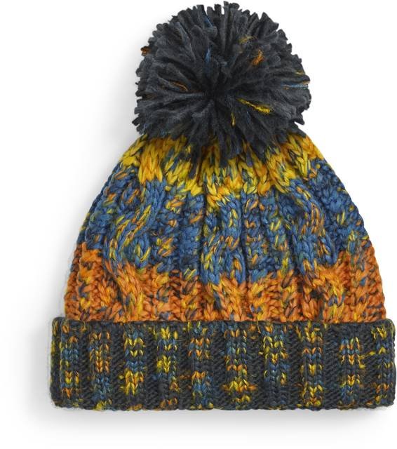 Beechfield Corkscrew Pom Pom Beanie – Retro Blues