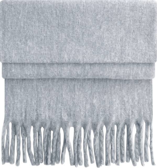 Beechfield Fluffy Scarf – Heather Grey