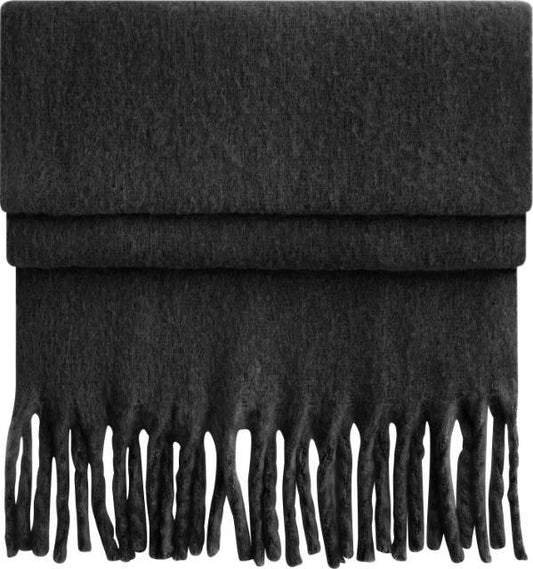 Beechfield Fluffy Scarf – Black