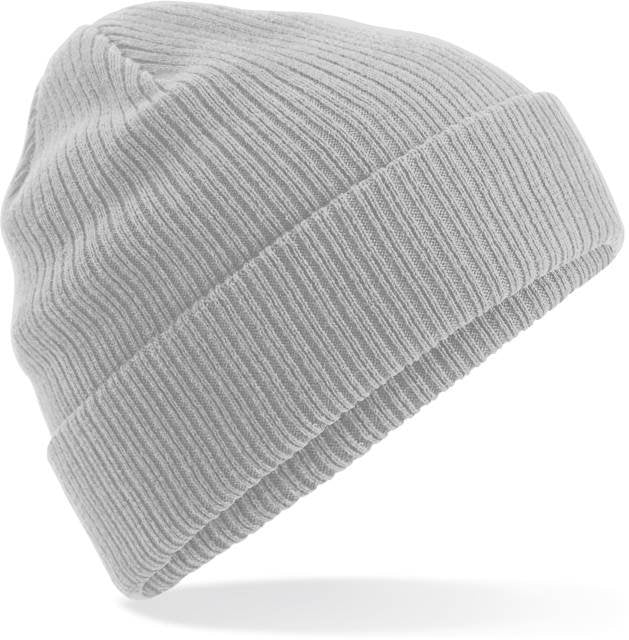 Beechfield Organic Cotton Beanie – Light Grey
