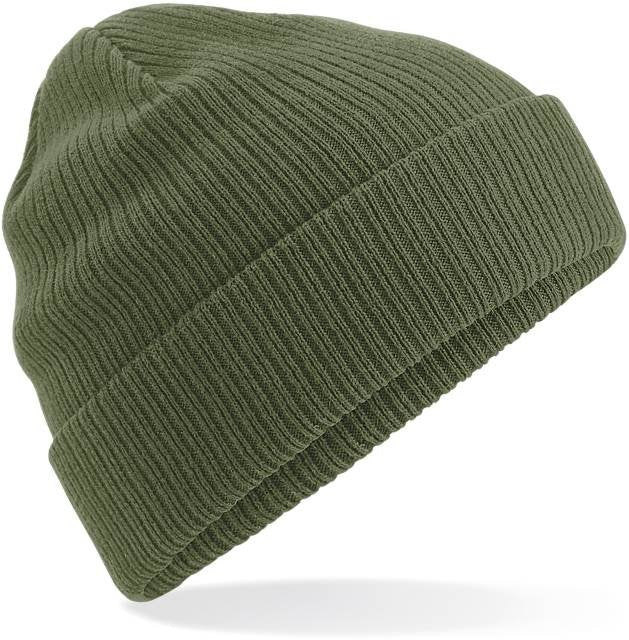 Beechfield Organic Cotton Beanie – Olive Green
