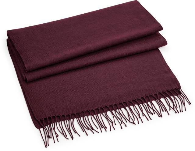 Beechfield Classic Woven Scarf – Burgundy