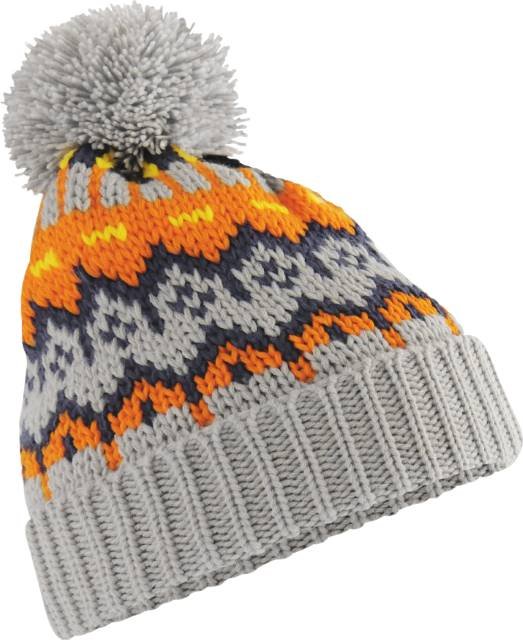 Beechfield Retro Ski Beanie – Glacier Grey
