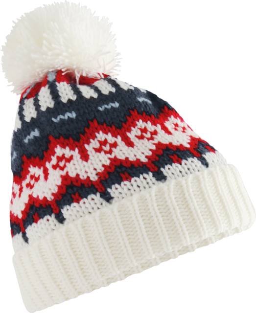 Beechfield Retro Ski Beanie – White Out