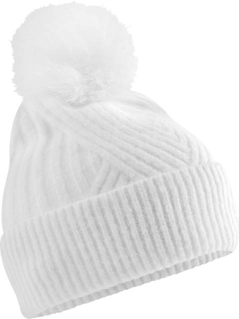 Beechfield Snow Luxe Beanie – White