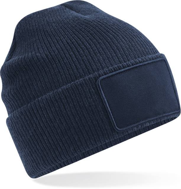 Beechfield Removable Patch Thinsulate™ Beanie – French Navy