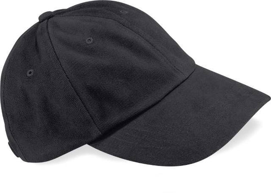 Beechfield Low Profile Heavy Brushed Cotton Cap – Black
