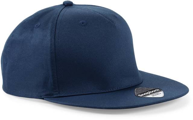 Beechfield 5 Panel Snapback Rapper Cap – French Navy
