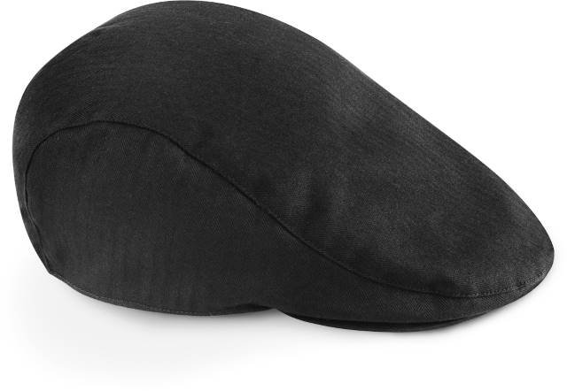 Beechfield Vintage Flat Cap – Black