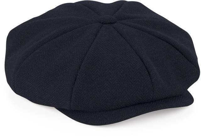 Beechfield Heritage Baker Boy Cap – Navy Herringbone