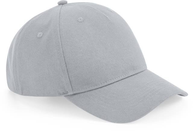 Beechfield Organic Cotton 5 Panel Cap – Light Grey