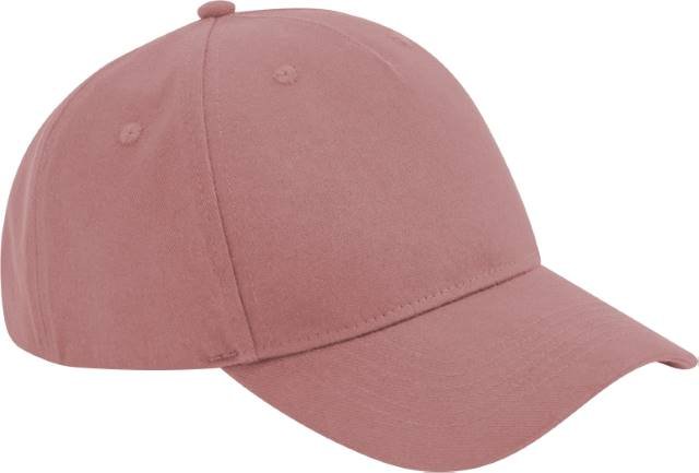 Beechfield Organic Cotton 5 Panel Cap – Rose Pink