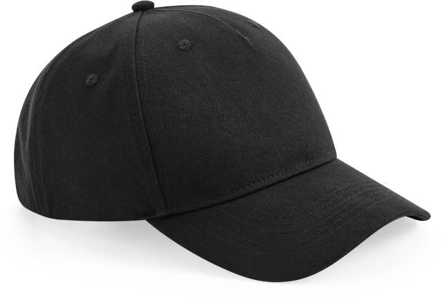 Beechfield Organic Cotton 5 Panel Cap – Black