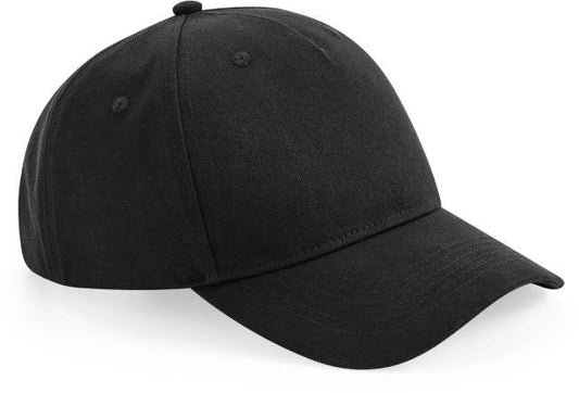 Beechfield Organic Cotton 5 Panel Cap – Black