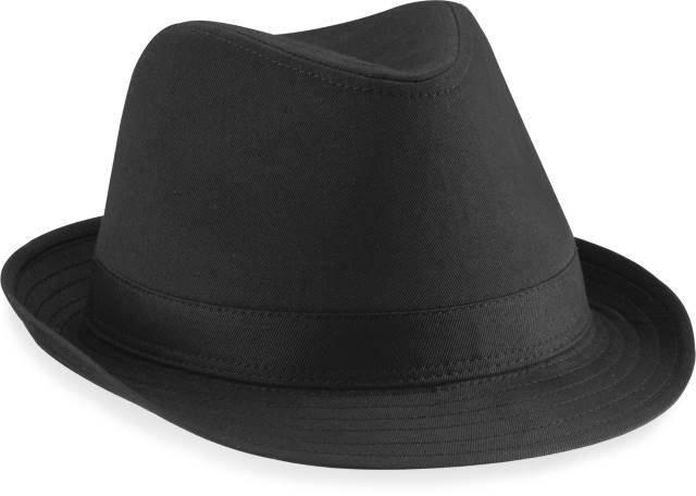 Beechfield Fedora – Black / Black