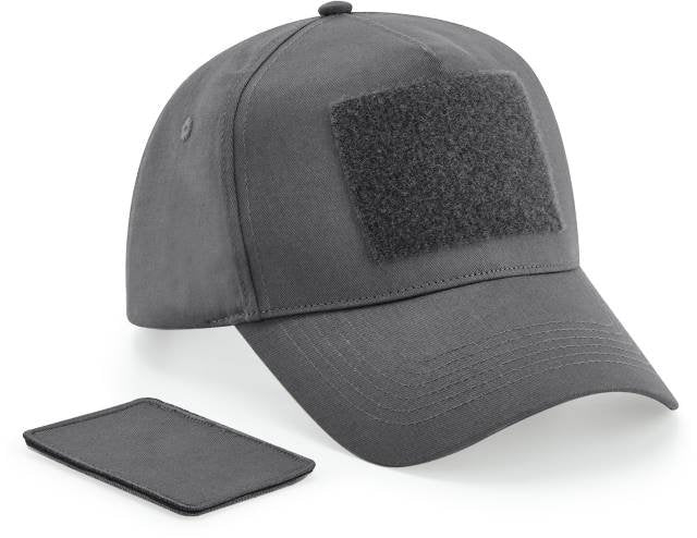 Beechfield Removable Patch 5 Panel Cap – Graphite Grey
