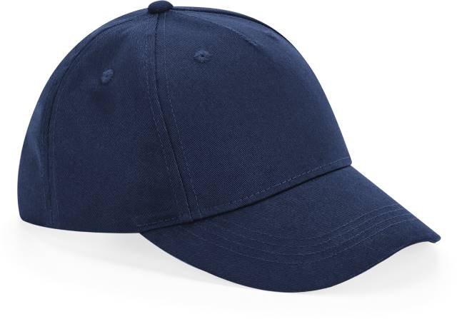Beechfield Junior Organic Cotton 5 Panel Cap – Navy
