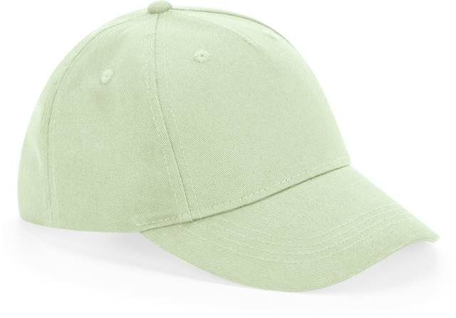 Beechfield Junior Organic Cotton 5 Panel Cap – Pistachio