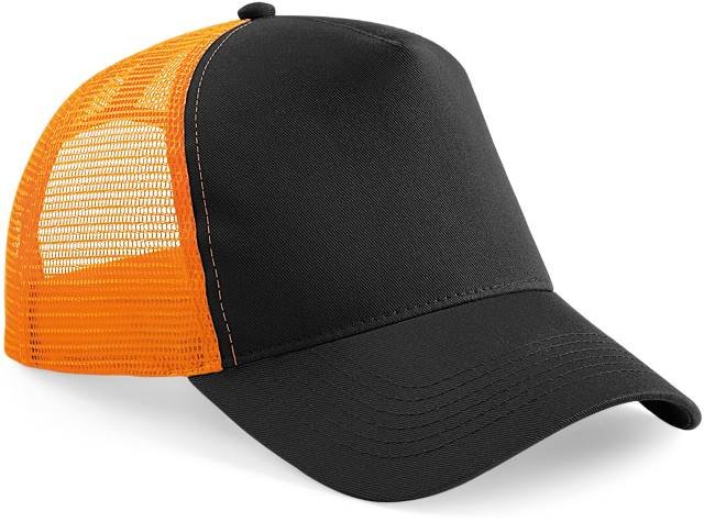 Beechfield Snapback Trucker – Black / Orange