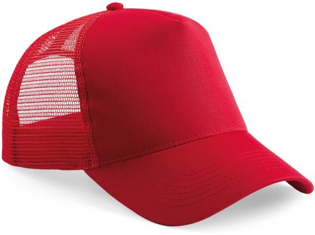 Beechfield Snapback Trucker – Classic Red / Classic Red