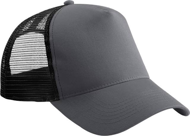 Beechfield Snapback Trucker – Graphite Grey / Black