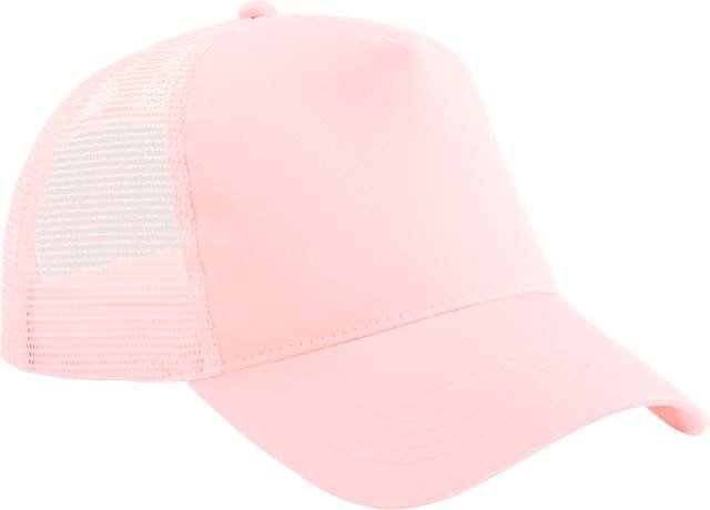 Beechfield Snapback Trucker – Pastel Pink / Pastel Pink