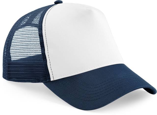 Beechfield Junior Snapback Trucker – French Navy / White