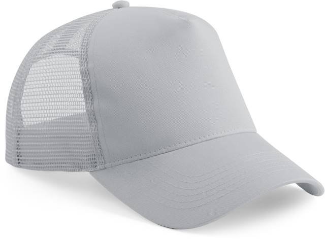 Beechfield Junior Snapback Trucker – Light Grey / Light Grey