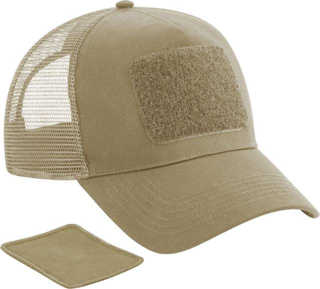 Beechfield Removable Patch Snapback Trucker – Desert Sand