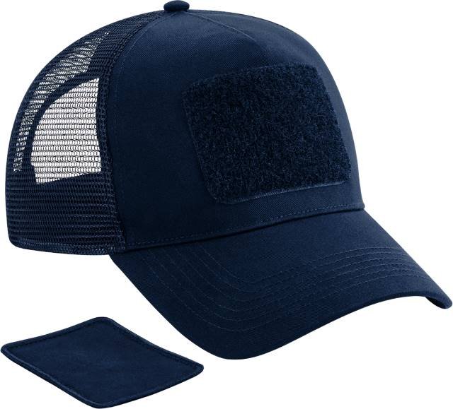 Beechfield Removable Patch Snapback Trucker – French Navy