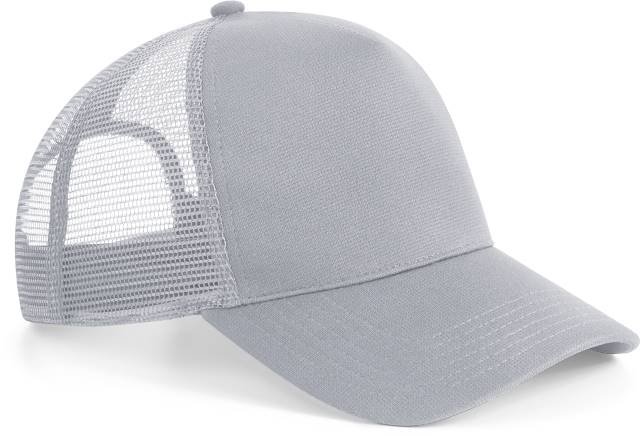 Beechfield Microknit Snapback Trucker – Light Grey
