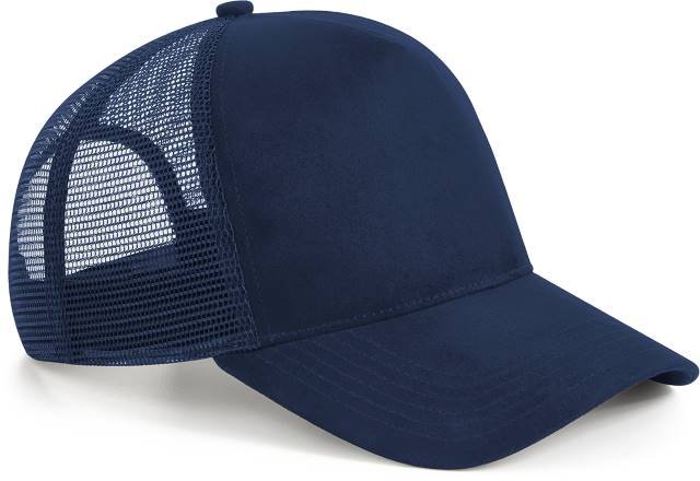 Beechfield Suede Snapback Trucker – French Navy