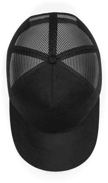 Beechfield Suede Snapback Trucker – Black