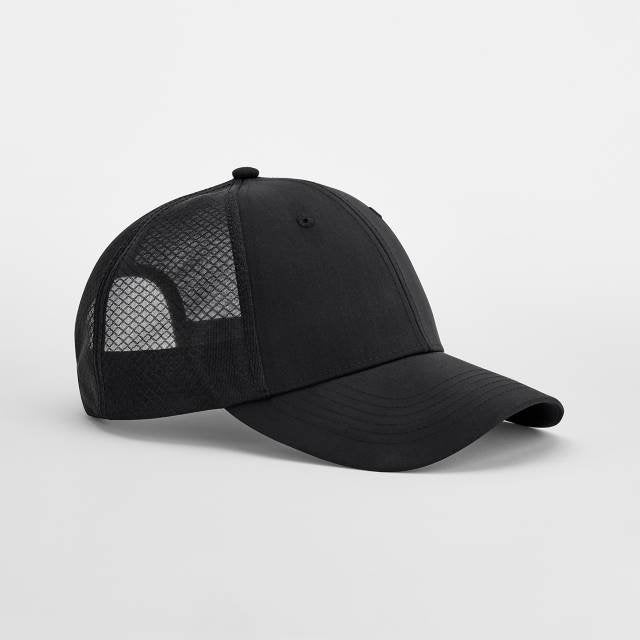 Beechfield Technical Mesh Trucker – Black / Black