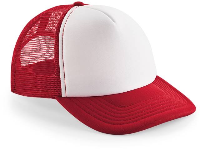 Beechfield Vintage Snapback Trucker Cap – Classic Red / White