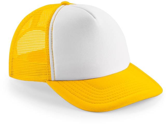 Beechfield Vintage Snapback Trucker Cap – Sunflower / White
