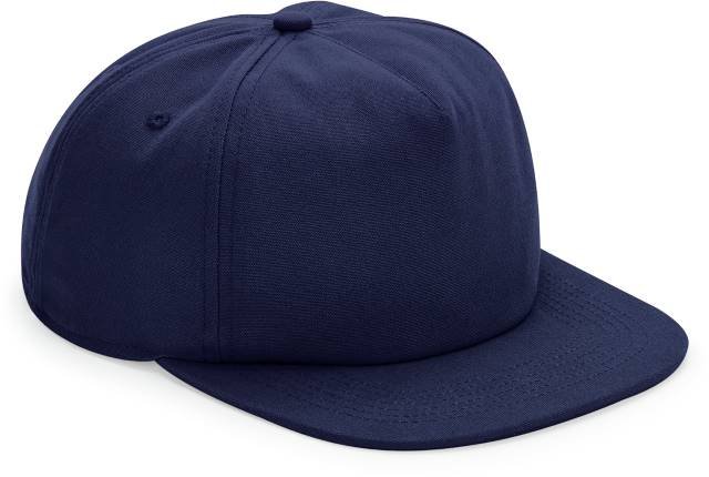 Beechfield Organic Cotton Unstructured 5 Panel Cap – Oxford Navy