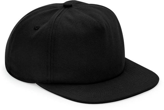 Beechfield Organic Cotton Unstructured 5 Panel Cap – Black
