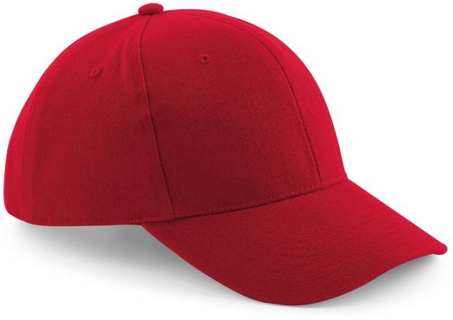 Beechfield Pro-Style Heavy Brushed Cotton Cap – Classic Red
