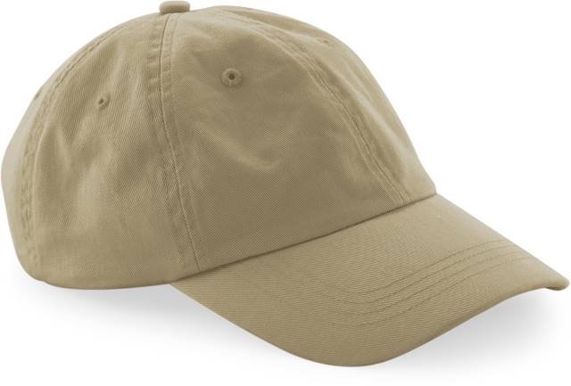 Beechfield Organic Cotton 6 Panel Dad Cap – Desert Sand