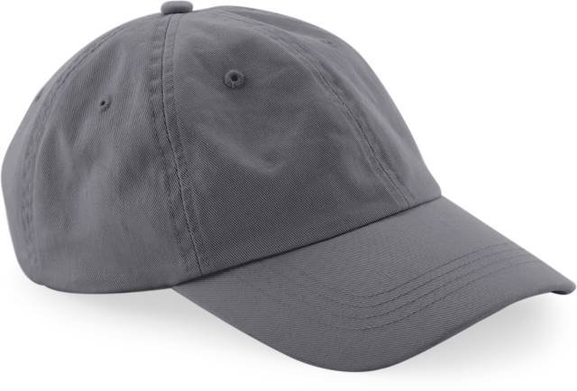 Beechfield Organic Cotton 6 Panel Dad Cap – Graphite Grey