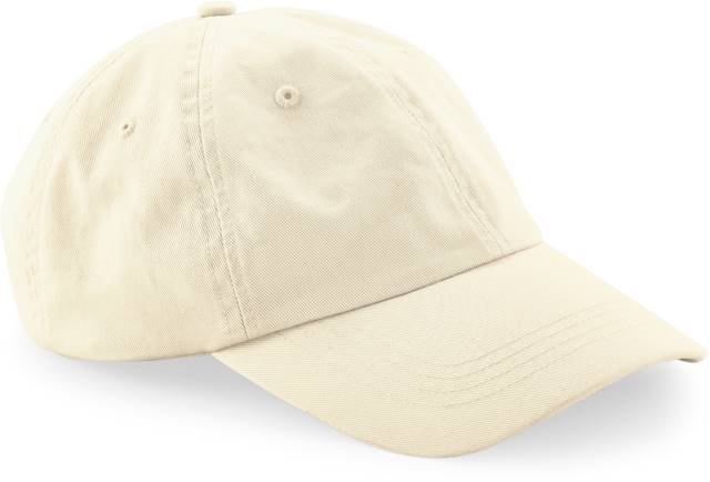 Beechfield Organic Cotton 6 Panel Dad Cap – Natural