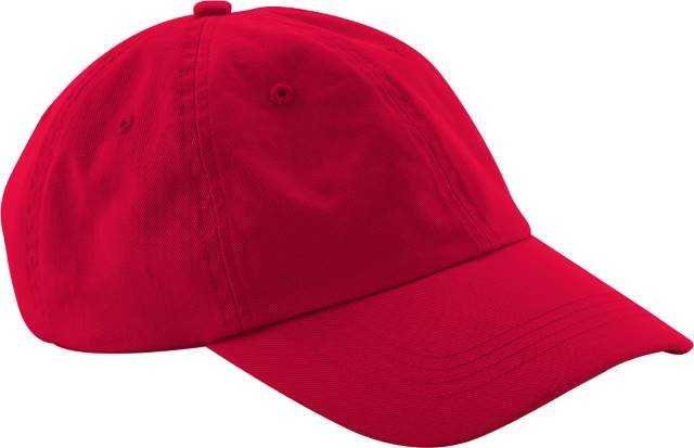 Beechfield Low Profile 6 Panel Dad Cap – Classic Red