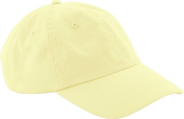 Beechfield Low Profile 6 Panel Dad Cap – Pastel Lemon