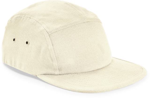 Beechfield Canvas 5 Panel Camper Cap – Natural