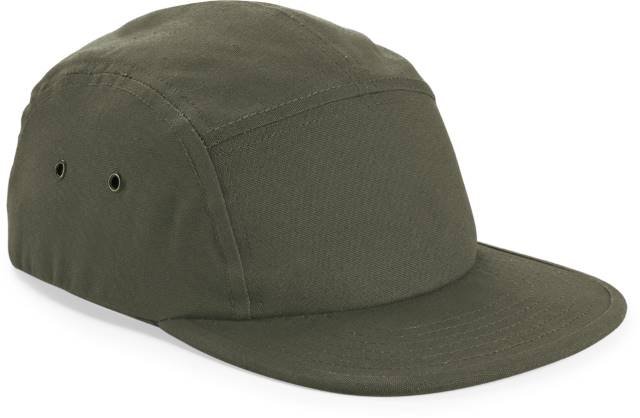 Beechfield Canvas 5 Panel Camper Cap – Olive Green