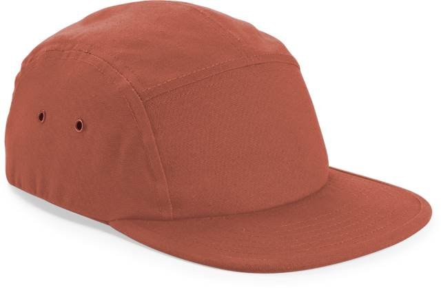 Beechfield Canvas 5 Panel Camper Cap – Terracotta